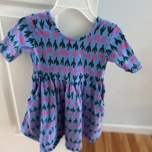 Hanna Andersson Blue and Pink Tulip Dress